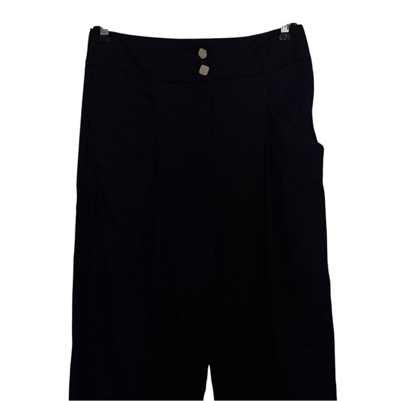 Veronica Beard Kuna Pleated Wide-Leg Crop Trouser - Picture 3 of 7